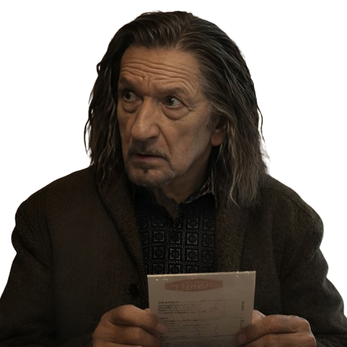 Sir Ben Kingsley Brown Jacket